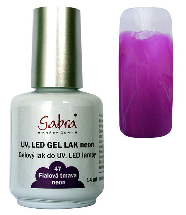 UV gel lak GABRA 47 fialová tmavá neon 14 ml | NEHTOVÁ MODELÁŽ - Gel laky UV gel lak GABRA 47 fialová tmavá neon 14 ml | NEHTOVÁ MODELÁŽ - Gel laky